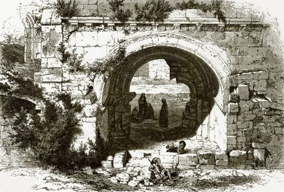 Porten til sykehuset til ridderne av St. Johannes i Jerusalem av English School
