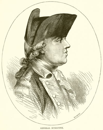 General Burgoyne av English School