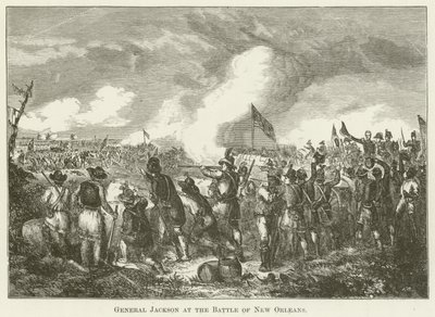 General Jackson i slaget ved New Orleans av English School