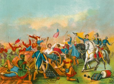 General Jackson i slaget ved New Orleans av English School