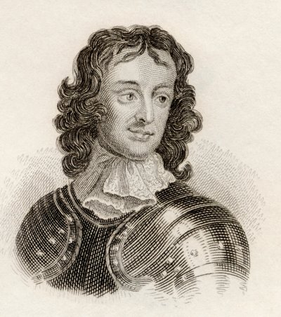 General John Lambert (litho) av English School