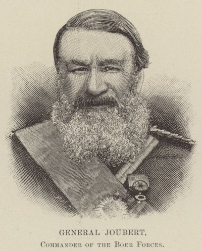 General Joubert, sjef for boerstyrkene (gravering) av English School