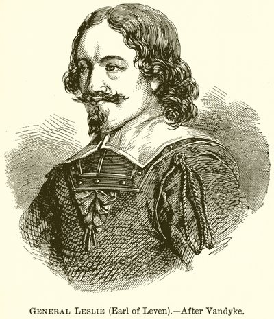 General Leslie (jarl av Leven) av English School