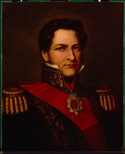 General Rosas (olje på lerret) av English School