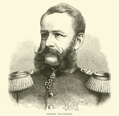 General Von Fabrice, oktober 1870 av English School