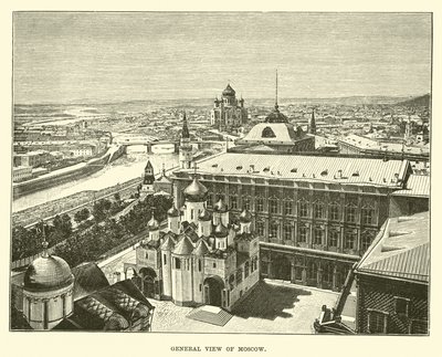 Generell utsikt over Moskva av English School