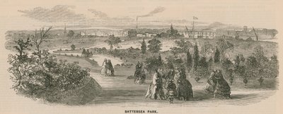 Generelt syn på folk som går i Battersea Park av English School