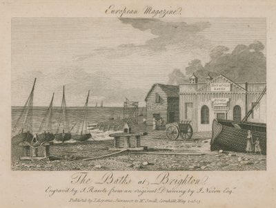 Generell utsikt over badene i Brighton av English School