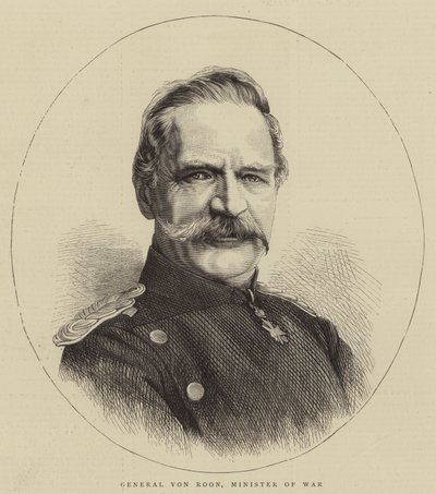 General von Roon, krigsminister (gravering) av English School