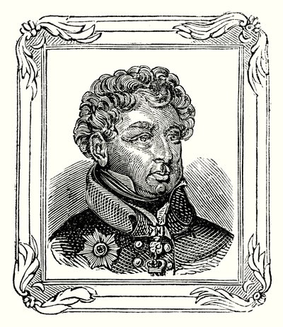 Georg Augustus Fredrik IV, sønn av Georg III, ble født 12. august 1762; utropt 31. januar 1820; og kronet 19. juli 1821 (gravering) av English School
