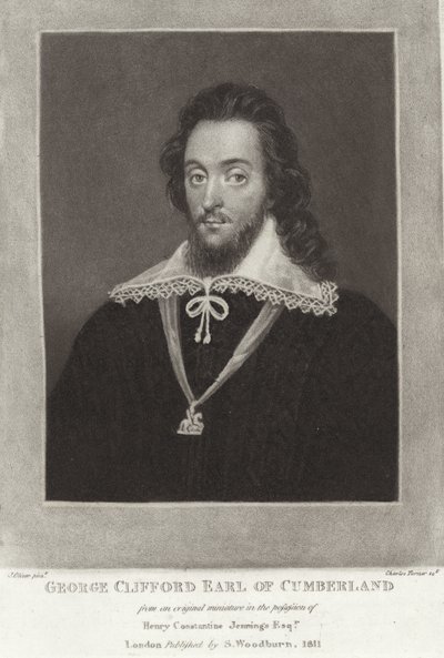 George Clifford jarl av Cumberland av English School