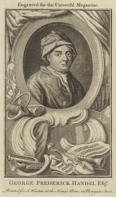 George Frederick Handel Esquire av English School