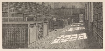 George IIIs bibliotek, The Great (eller West) Library, Buckingham House, fra Frederick Augusta Barnard, Bibliothecae regiae catalogus, bind I av English School