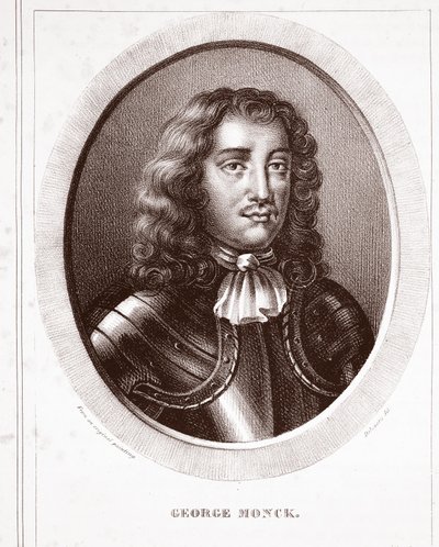 George Monck, tilskrevet Delavera, gravert av de Ducarme av English School