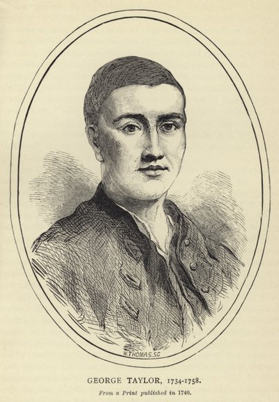 George Taylor, 1734-1758, Fra et trykk utgitt i 1740 av English School