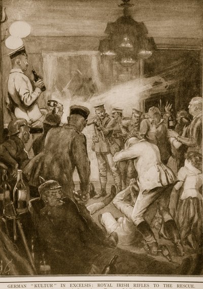 Tysk Kultur in Excelsis: Royal Irish Rifles til unnsetning, 1914-19 av English School