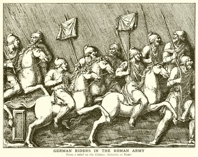 Deutsche Reiter in der römischen Armee von English School