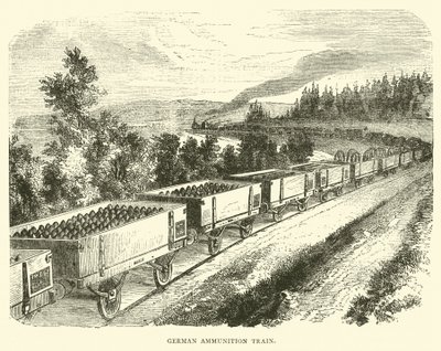 Tysk ammunisjonstog, september 1870 av English School