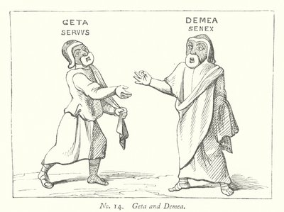 Geta og Demea (gravering) av English School