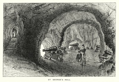 Gibraltar: St George's Hall (gravering) av English School