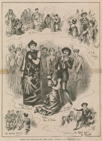 Gilbert & Sullivans nye komiske opera Tålmodighet; eller, Bunthornes Bride av English School