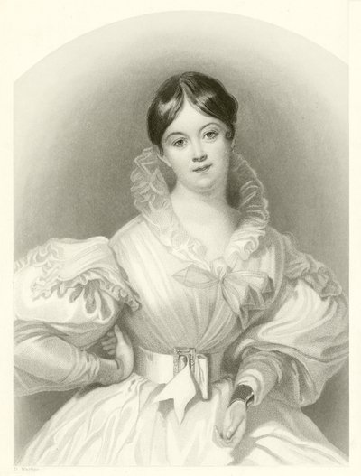 Mädchen im weißen Kleid von English School