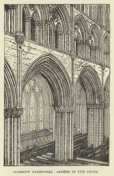Glasgow Cathedral, Arches in the Choir av English School