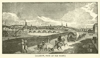 Glasgow, fra et gammelt trykk (gravering) av English School