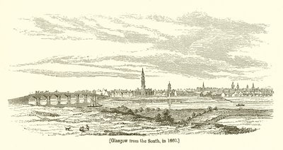 Glasgow fra sør, i 1660 av English School