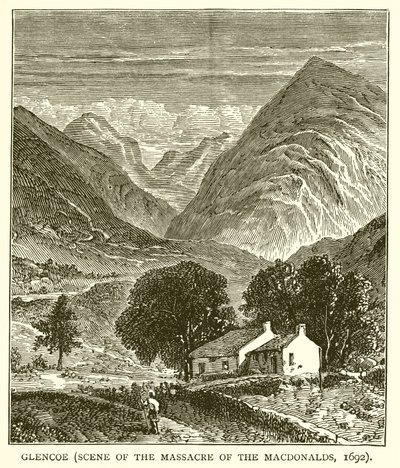 Glencoe (Scene of the Massacre of the Macdonalds, 1692) av English School