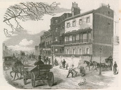 Gloucester House, Piccadilly, London, residensen til den avdøde hertuginnen av Gloucester av English School