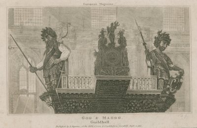 Gog og Magog, Guildhall, London av English School