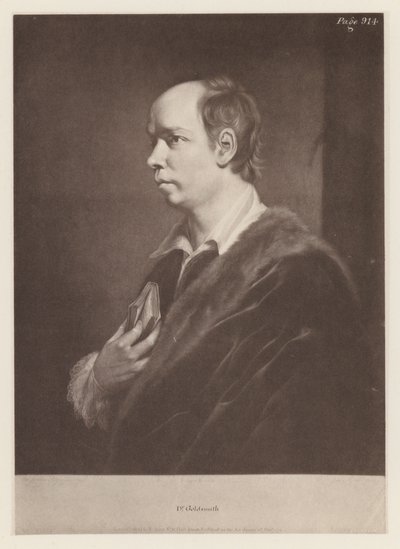 Goldsmith, Oliver (litho) av English School