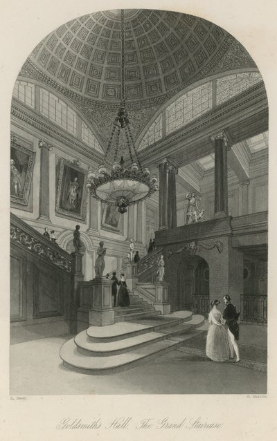Goldsmiths Hall, den store trappen av English School