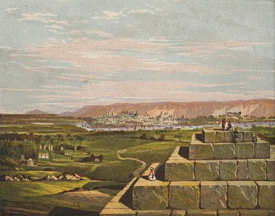 Goshen, Egypt (fargelitografi) av English School