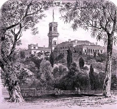 Government House, Melbourne, Australia, fra 