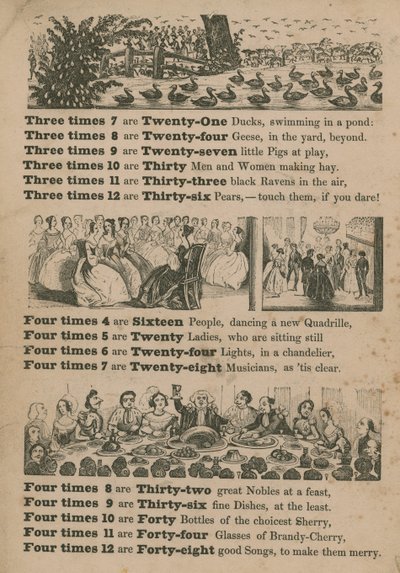 Großmutter Easys fröhliche Multiplikation von English School