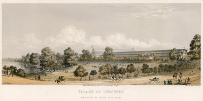 Flott utstilling, 1851, Fra broen, Hyde Park av English School