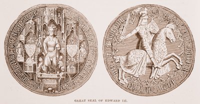 Det store segl av Edward III av English School
