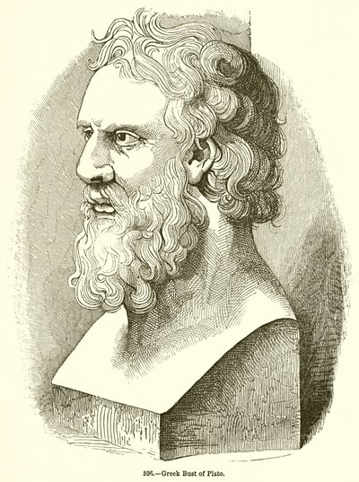 Gresk byste av Platon av English School
