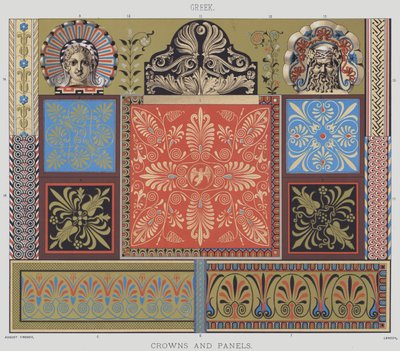 Griechisch, Kronen und Paneele von English School