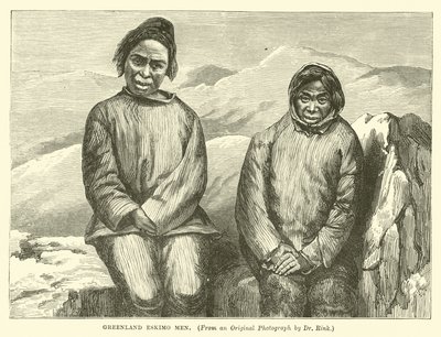 Grønland Eskimo menn av English School