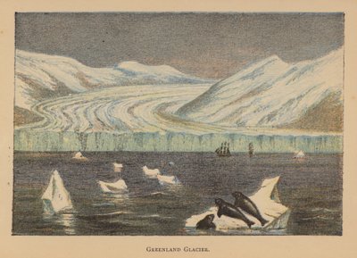 Grønlandsbreen (fargelitografi) av English School