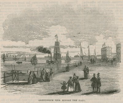 Greenwich Pier før høsten av English School