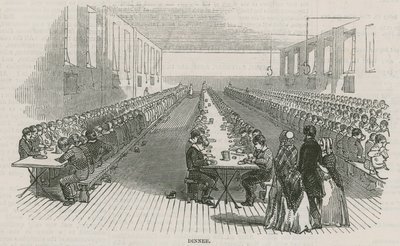Greenwich Royal Hospital skoler; Middag av English School