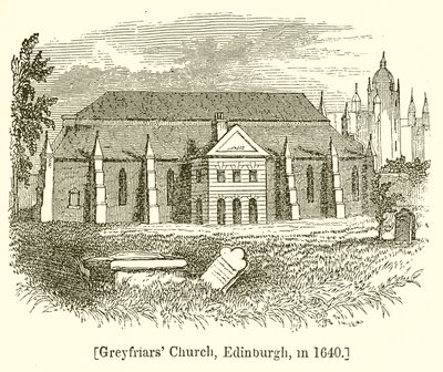 Greyfriars Church, Edinburgh, i 1640 av English School