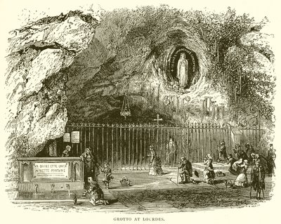 Grotte i Lourdes av English School