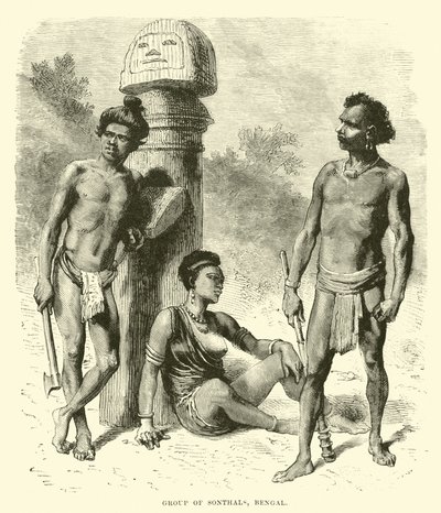 Gruppe av sonthalere, Bengal av English School