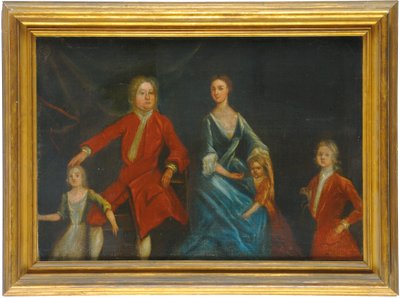 Gruppeportrett av Arundell-familien til Wardour av English School