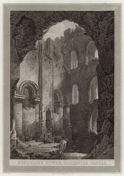 Gundulphs Tower, Rochester Castle av English School